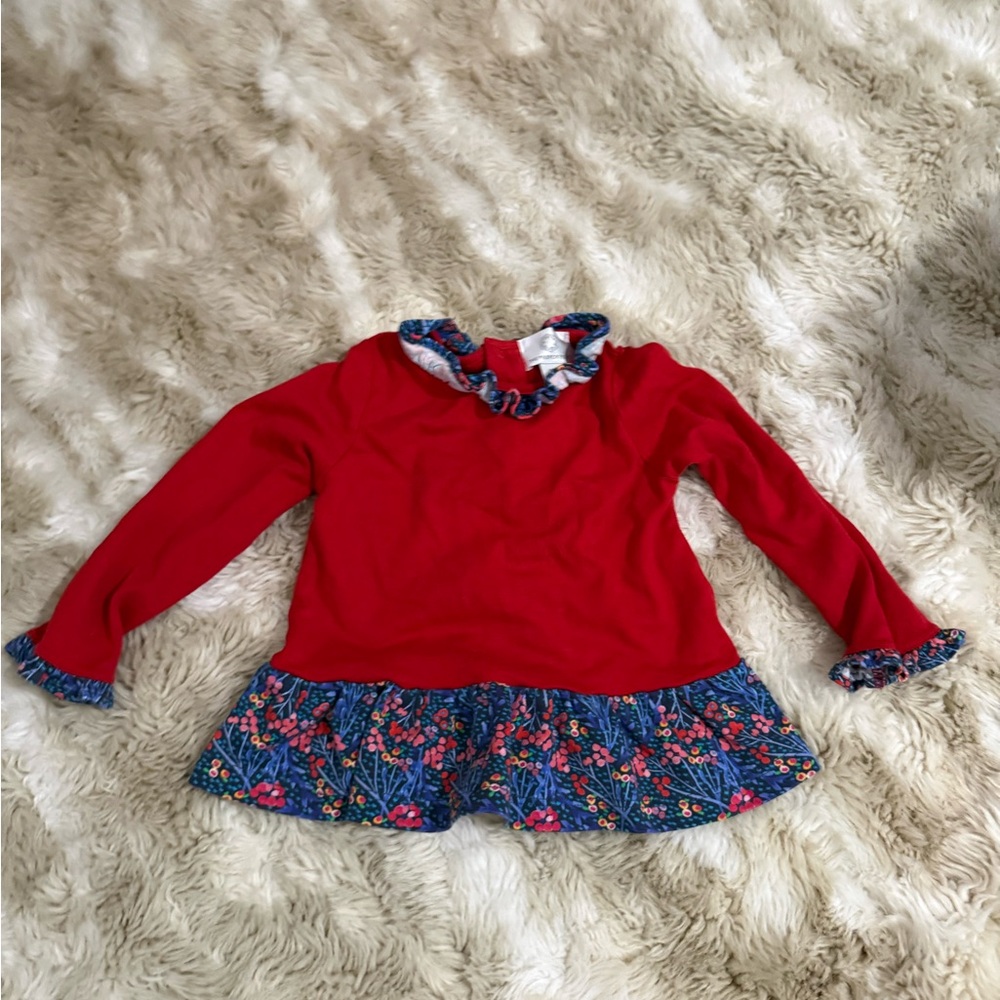 The Proper Peony Red Kids Blouse